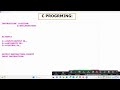 C programing by coding carrier Instraction in c language error solving learn c program
