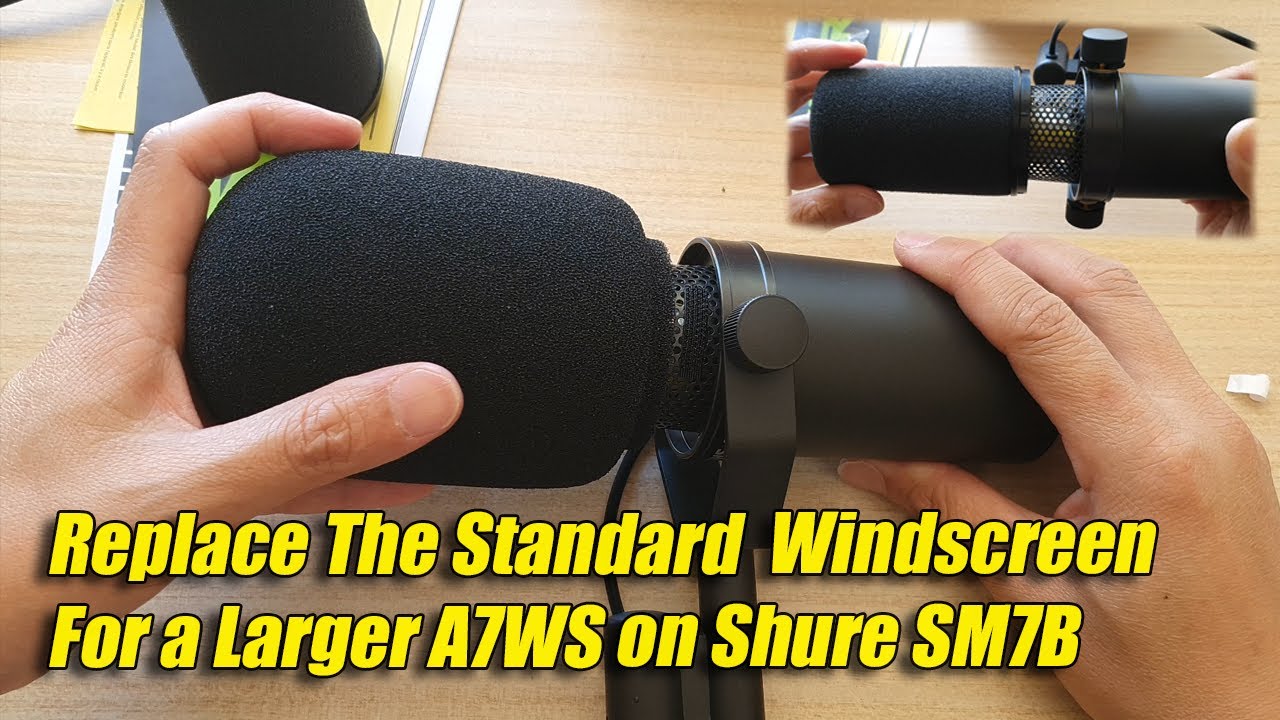 How to Remove and Replace The Standard Windscreen With The Larger A7WS