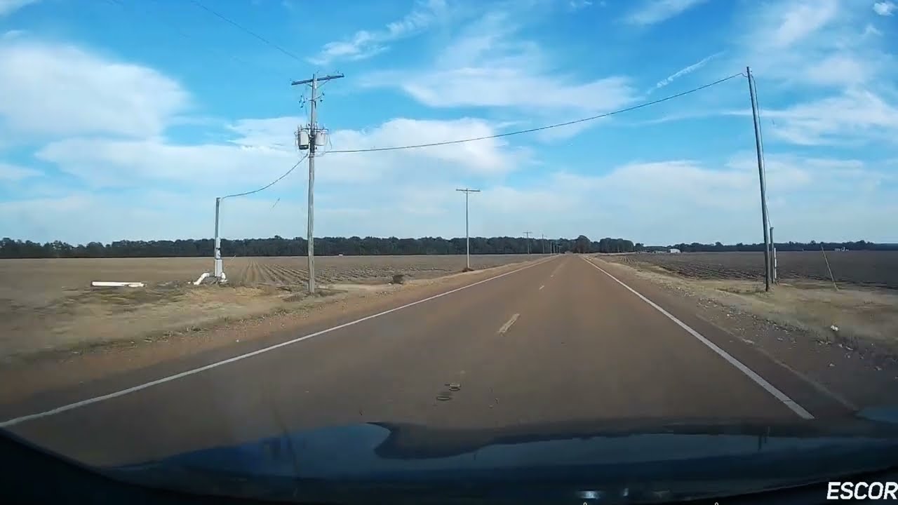 Highway 149/16 into Yazoo City, MS at 3X Speed
