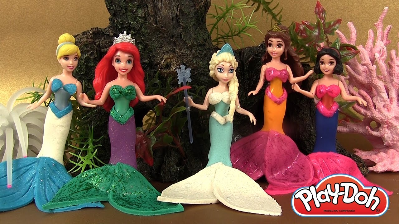 Play Doh P¢te   modeler Princesses Magiclip en Sir¨nes Mermaid Disney Princess