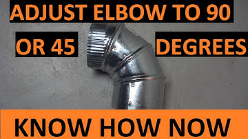 Adjust Round Adjustable Metal Duct Elbow 90 or 45 Degrees