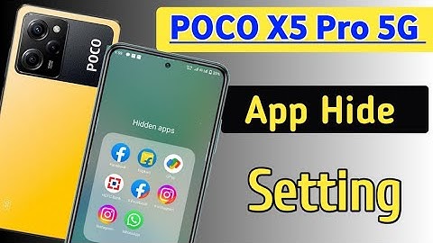 Poco x5 pro 5g me App Hide kaise kare / how to hide apps in poco x5 pro / hidden apps settings