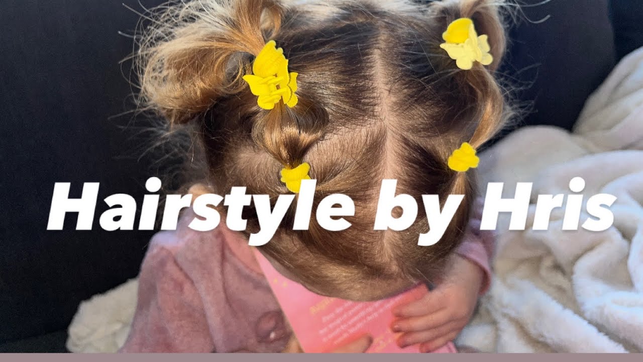 🌼Simple and quick hairstyle tutorial with toddler Nicole. She is such a character 💛