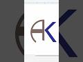 AK logo design. #logo #logodesign #corel