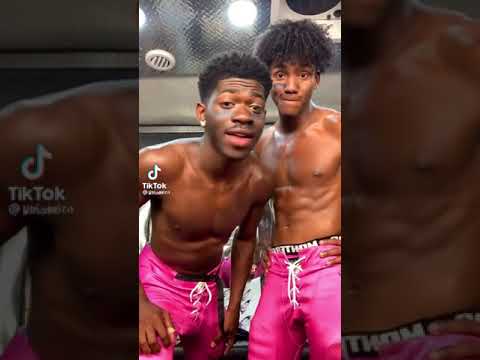 Lil Nas X trying to kiss a male in a video #shorts #lilnasx #thatswhatiwant #industrybaby