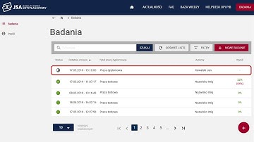 3. Badanie plików w JSA – czynności w systemie