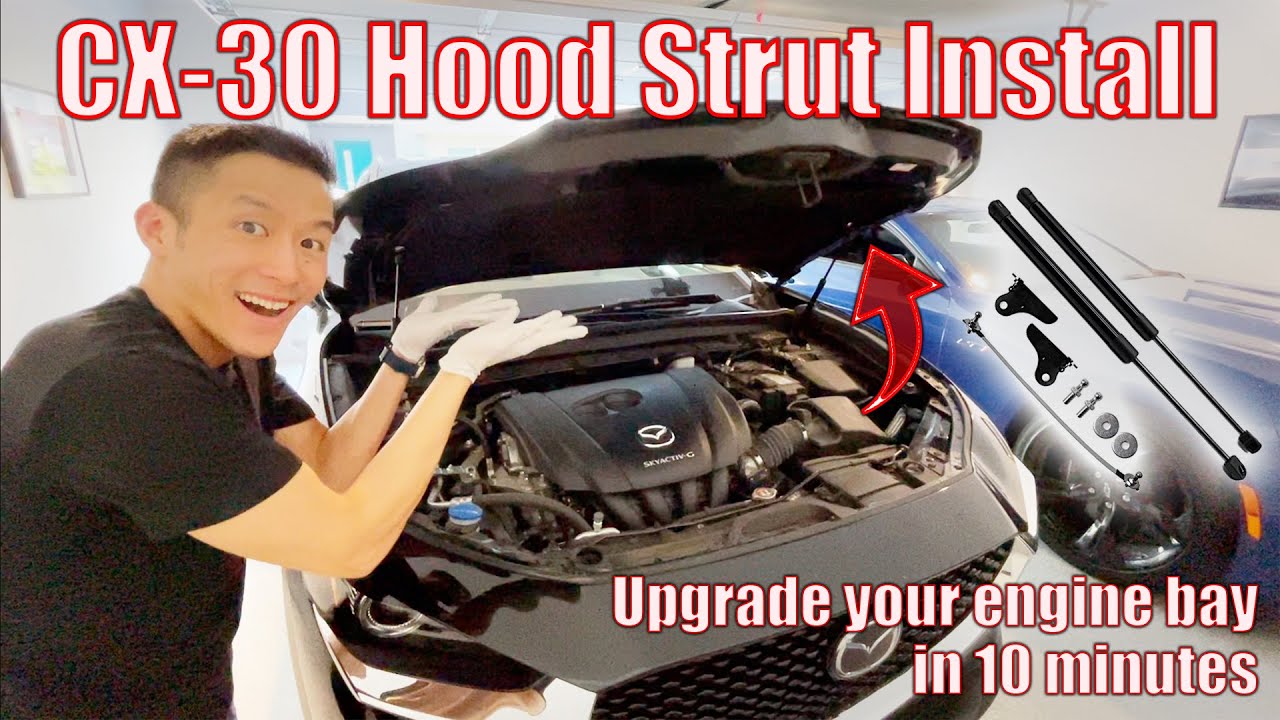 Installing Hood Struts on my Mazda CX-30! (Easy DIY) - YouTube