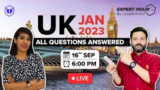 UK for Jan 2023: All Questions Answered | Live Profile Evaluation | Expert Hour by LeapScholar