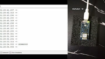 Blink Led according for your Name according to Morse code