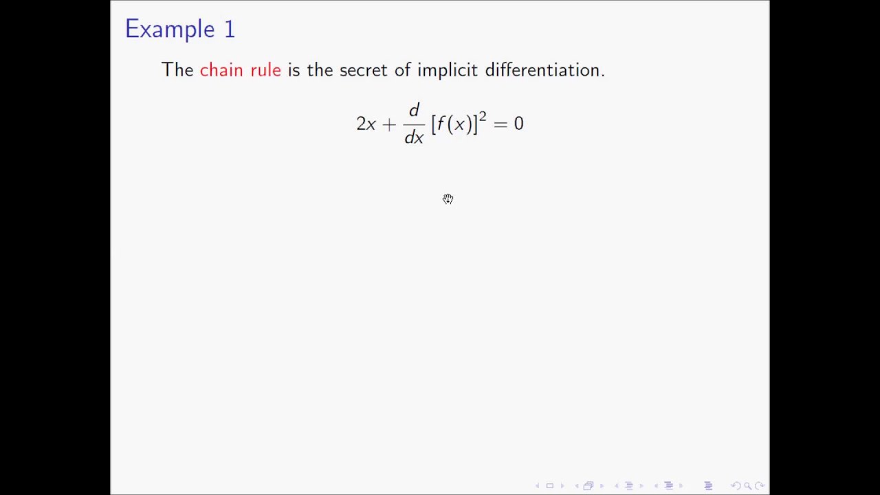 Day 14 of the Intuitive Online Calculus Course Implicit