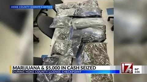 Marijuana and cash seized in Hoke County