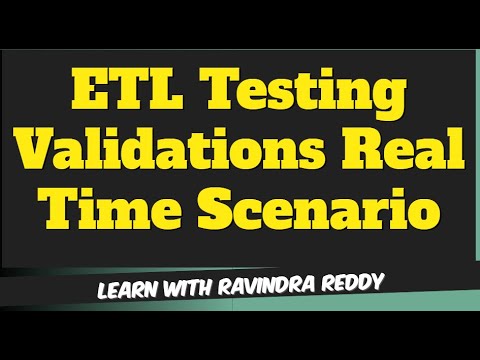 ETL Testing Real Time Scenario-1
