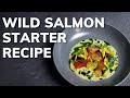 Michelin star WILD SALMON recipe (Fine Dining Starter At Home)