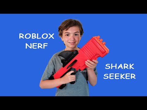 Roblox Nerf Shark Seeker Unboxing and Free Toy Code Giveaway