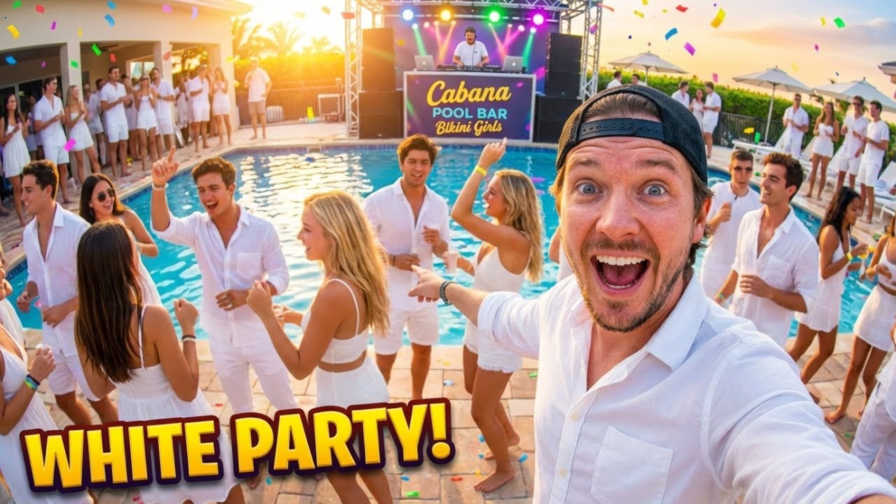 White Party at Cabana Pool Bar Toronto with Team Good Times [4k]