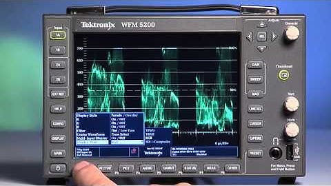 Tektronix WFM 5200 Overview  Color Correction for Video