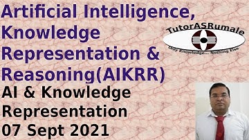 Introduction to Artificial Intelligence, knowledge Representation and reasoning
