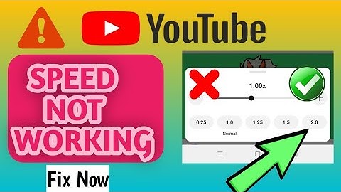 Youtube Playback Speed Not Working Problem 2025 | Youtube Video 2x Speed Not Working