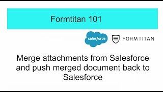 Merge attachments from Salesforce and push to attachments in SF