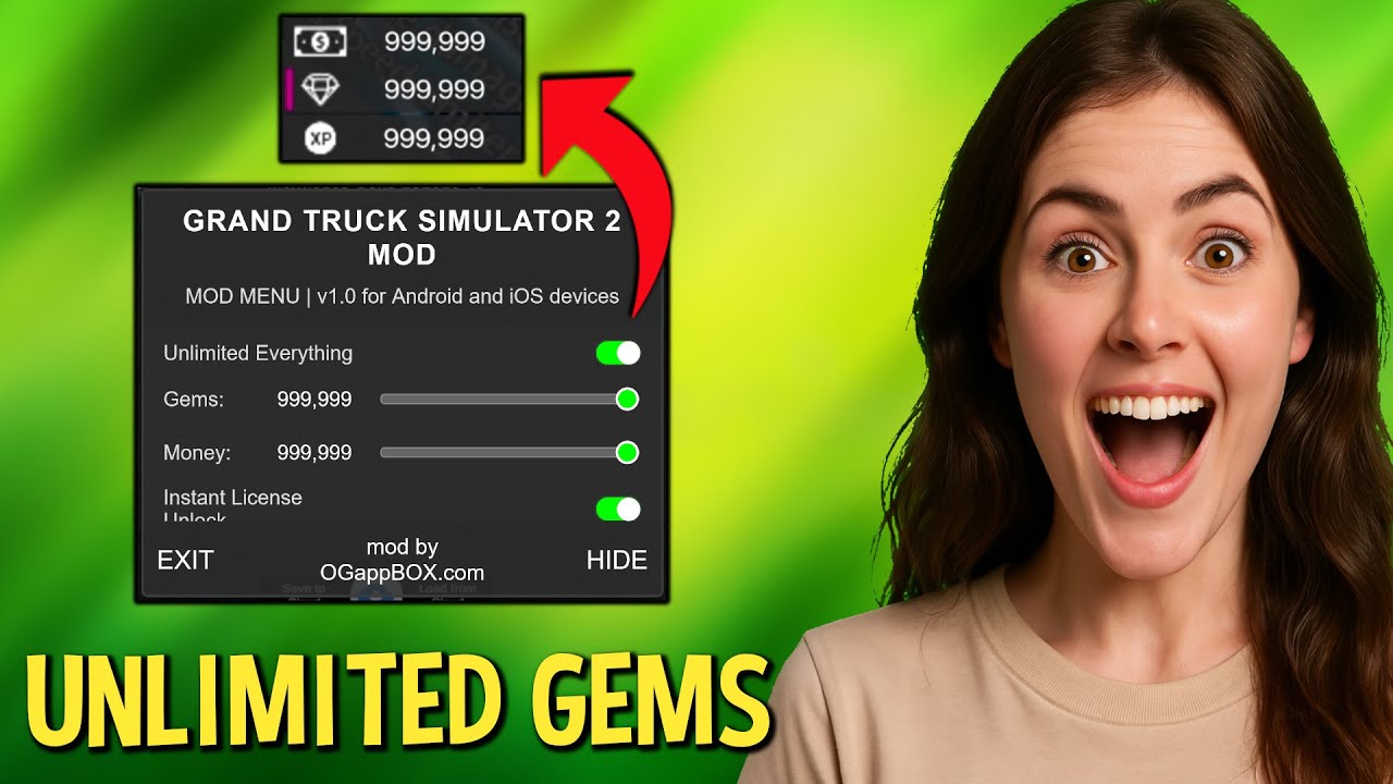 Grand Truck Simulator 2 Hack Unlimited Gems & Money MOD!