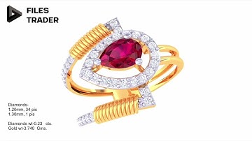 {L} Rings-50. 3dm & STL files available on files-trader.com 