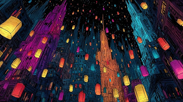 Lanterns in the Fog