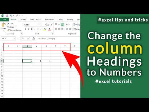 Video: Waarom zijn mijn kolommen in Excel cijfers in plaats van letters?