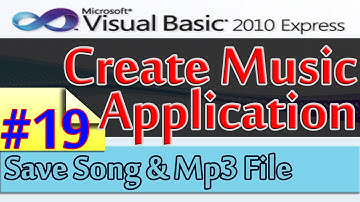 Create Music Application, 19, Save Song and Mp3 File, Database and Visual Basic 2010