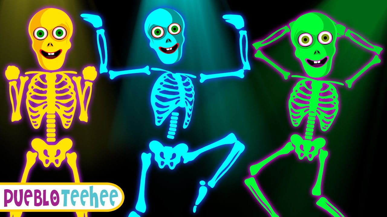 ⁣Danza del esqueleto | Rimas Infantiles Espeluznantes | Pueblo Teehee