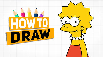 HOW TO DRAW LISA SIMPSON STEP BY STEP!