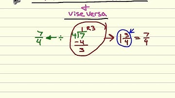 Change Improper Fractions to Mixed Numbers and Vise Versa
