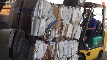 PC247 - Recycling Process - Loading Cardboard Pallets 1:04min