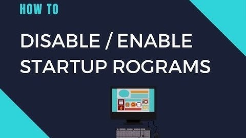 How To Disable Startup Programs In windows 10/windows 8/windows 7 #VOBTECH