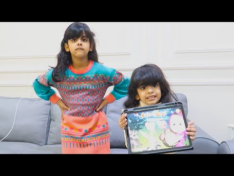 سحبت الايباد من جوجو وعطيته سارة شوفوا ردة فعلها