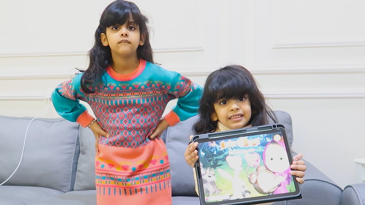 سحبت الايباد من جوجو وعطيته سارة شوفوا ردة فعلها !!