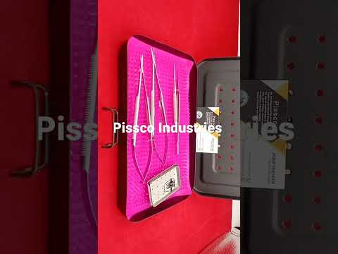 Three Pieces Instruments Sets For Microsurgeons Made By Pissco Industries Sialkot Pakistan