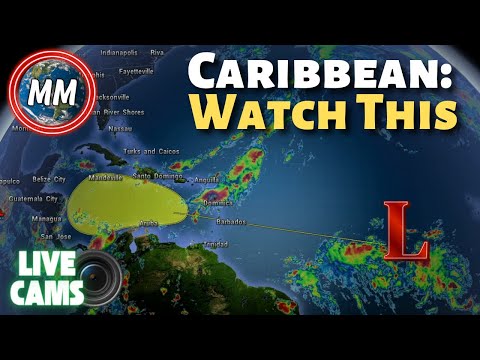 Tropical Development Possible In Caribbean | Now with LIVE Caribbean Cameras