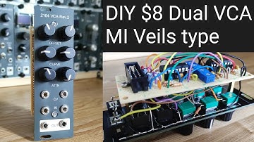[ $8 ] DIY eurorack modular synth Dual VCA V2164 based , adjustable response curve | SSM2164,AS2164