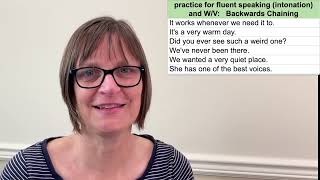Fluent Speaking Practice for W and V with Backwards Chaining
