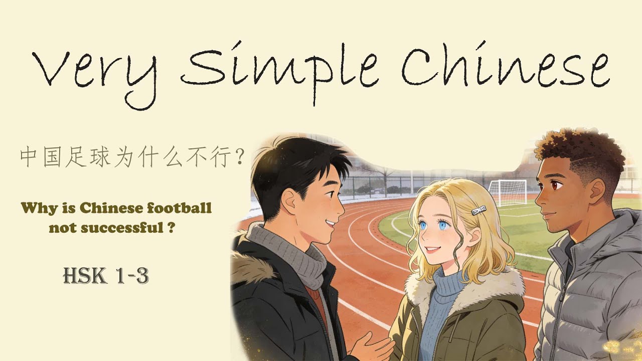 Why is Chinese football not successful | 中国足球为什么不行？ | Very Simple Chinese Listening 010