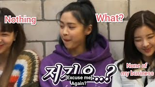 ITZY playing word chain game straight for 1 minutes 43s