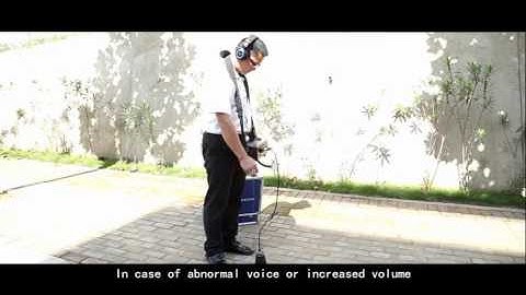 Operation video of water leak detector