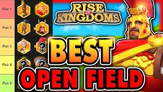 Лучшие пары 5 и 7 командиров OPEN FIELD в Rise of Kingdoms