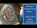 #25- Making a Freeform Resin Geode on a Budget- New Edging Technique!