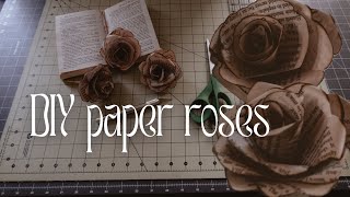 MY DARK ACADEMIA ROSES -DIY paper rose tutorial
