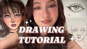 How to draw in my art style! (Eye,nose, lips,face)