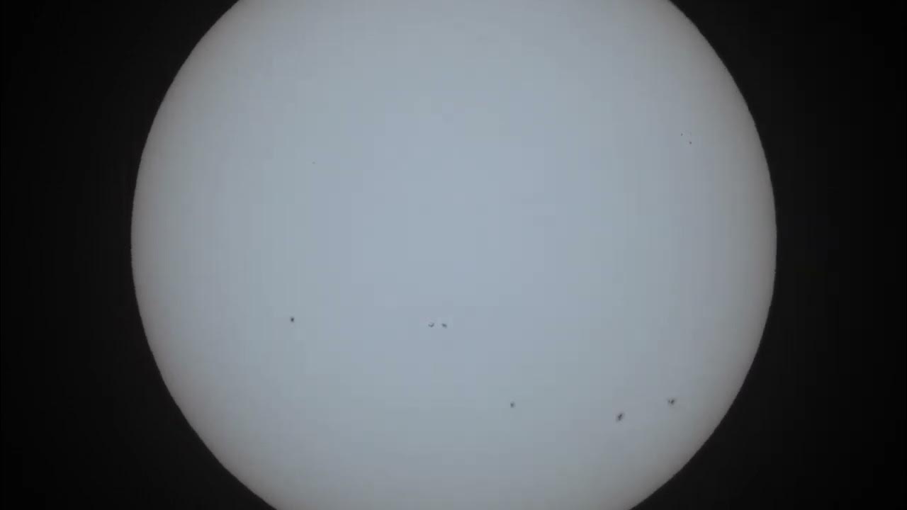 DOES THE SUN ROTATE? SUNSPOTS DISAPPEAR P1000 NIKON (ND1000 FILTER