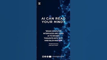 AI Can Read Your Mind?"AI decoding thoughts into text? The future of brain-computer tech is wild! 🧠💭
