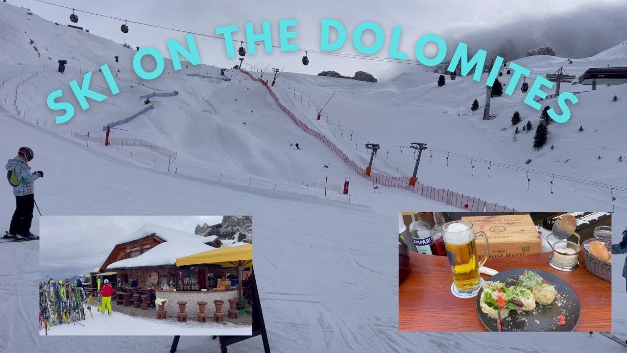 A day on the Dolomites to ski.