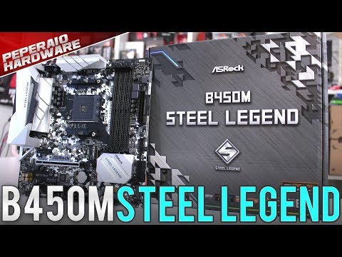 Review Asrock B450M Steel Legend - Uma ótima Construção pelo o que cobra / Testes VRM e RAM